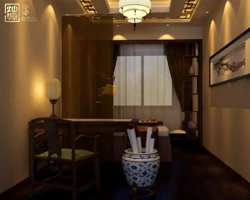 會所裝修-書房效果 會所裝修-書房效果