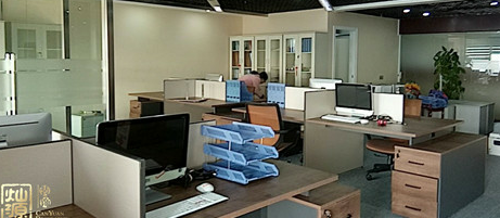 航洋簡單幾何辦公室裝修竣工驗收合格，慶祝喬遷之喜