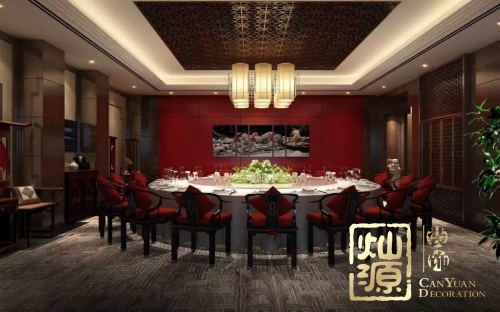 中國風(fēng)，老牌南寧裝修設(shè)計公司展示中式風(fēng)格辦公室裝修