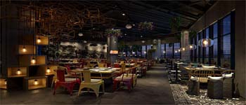 餐廳設(shè)計(jì)中常見的幾種布局各式