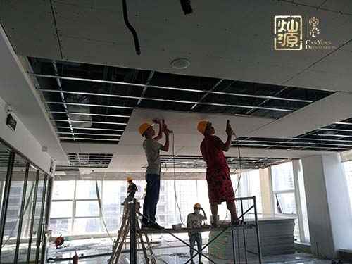 三祺廣場棕櫚生態(tài)發(fā)展公司辦公室裝修施工圖