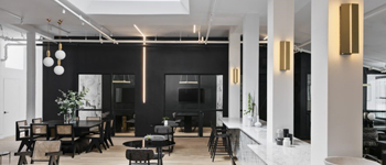 珊瑚橘美容院設(shè)計  設(shè)計感強(qiáng)烈的美容院設(shè)計