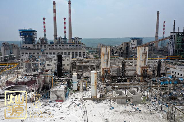 河南氣化廠爆炸觸目驚心 河南氣化廠爆炸前后廠區(qū)對(duì)比圖