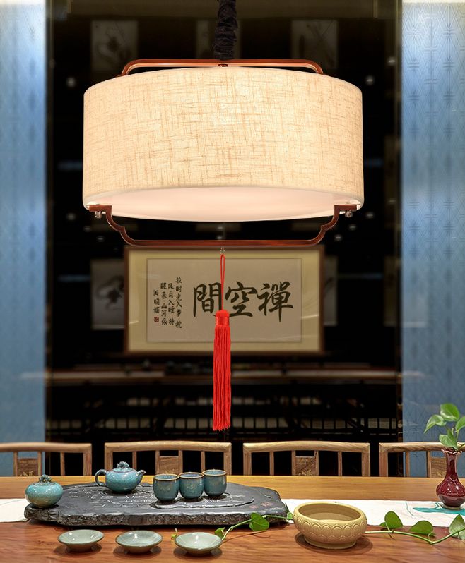 中式的辦公室裝修中，這燈飾裝修真的太好看了