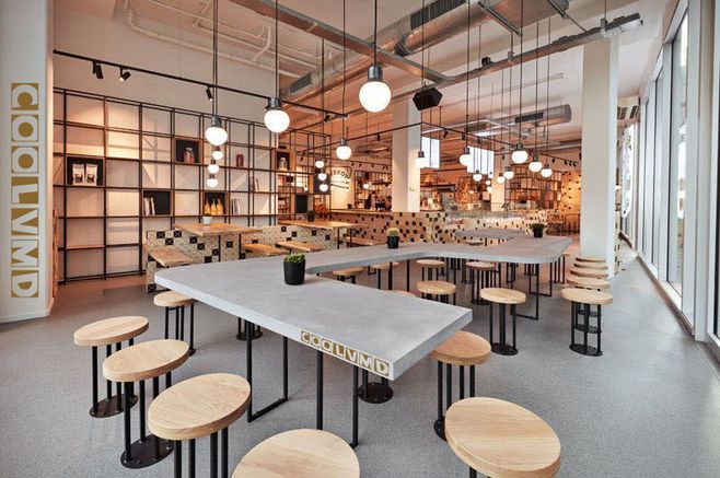 現(xiàn)代奶茶店裝修設(shè)計，金子招牌是“裝”出來的