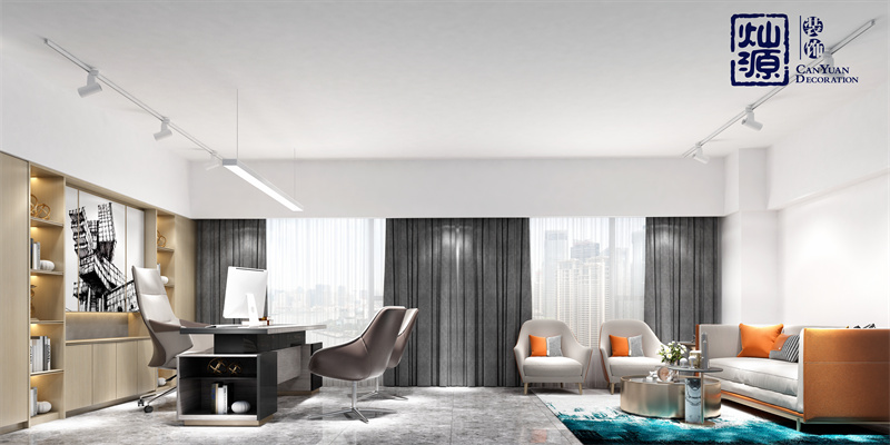 氣質(zhì)顏值和性價(jià)缺一不可！南寧辦公室裝修總經(jīng)理辦公室效果圖案例鑒賞（二）