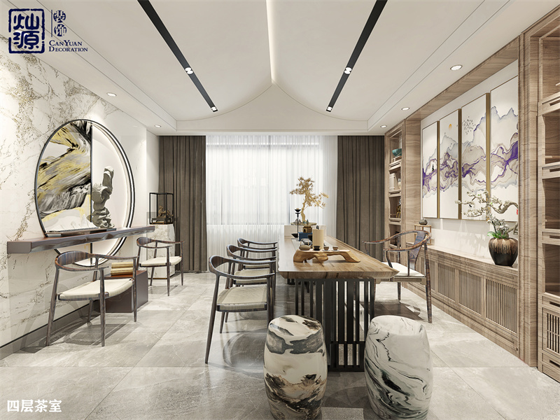 復(fù)式混搭500平辦公室裝修方案，好看還不貴？他們怎么做到的？！