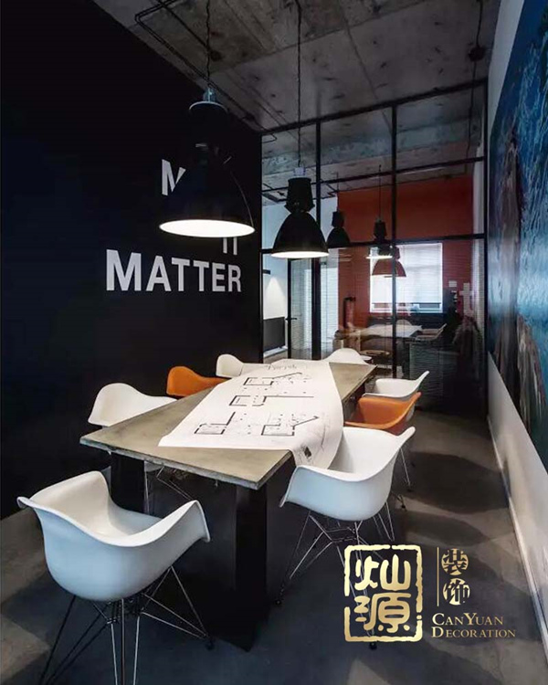 工業(yè)風(fēng)辦公室設(shè)計(jì)裝修效果圖&mdash;燦源裝飾