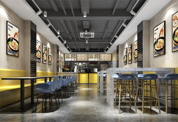 粉店設計裝修效果圖&mdash;燦源裝飾