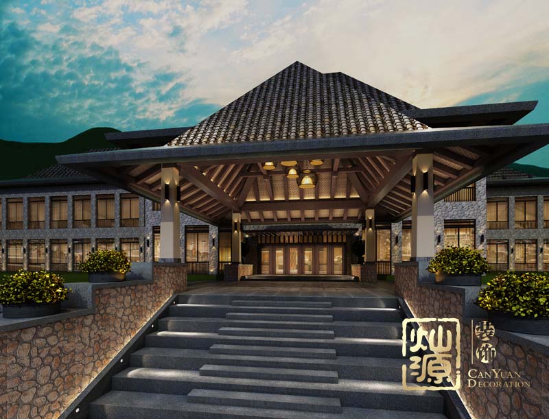 南寧休閑會所設(shè)計(jì)外觀效果圖