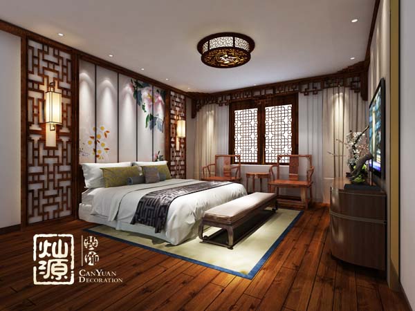 四合院別墅設(shè)計主臥實(shí)景圖