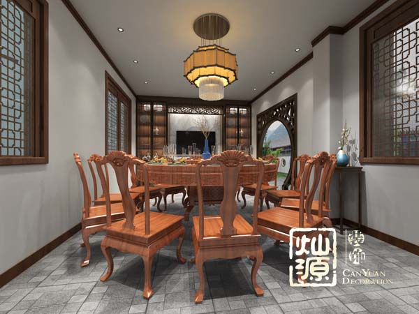 四合院別墅設(shè)計書房實(shí)景圖