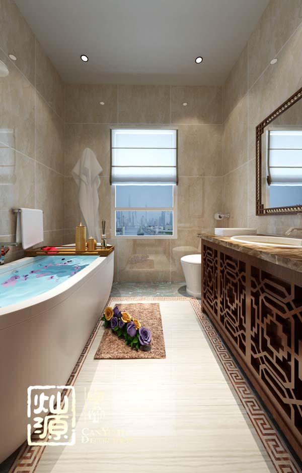 四合院別墅設(shè)計衛(wèi)生間實(shí)景圖