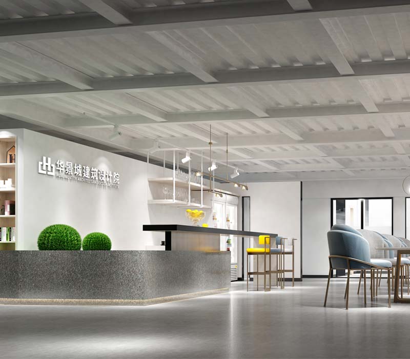 “1對1溝通定制，現(xiàn)代簡約藝術(shù)設計”—南寧華景城建筑設計院辦公樓裝修設計案例-燦源裝飾