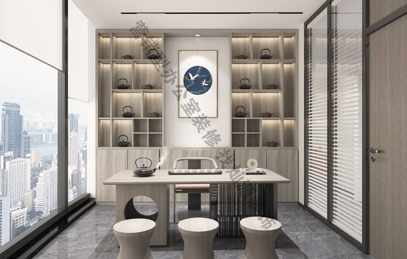 辦公室裝修設(shè)計效果圖&mdash;接待室