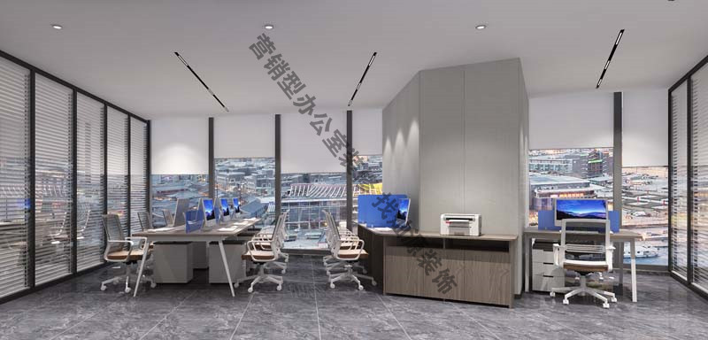 辦公室裝修設(shè)計效果圖&mdash;公共辦公室