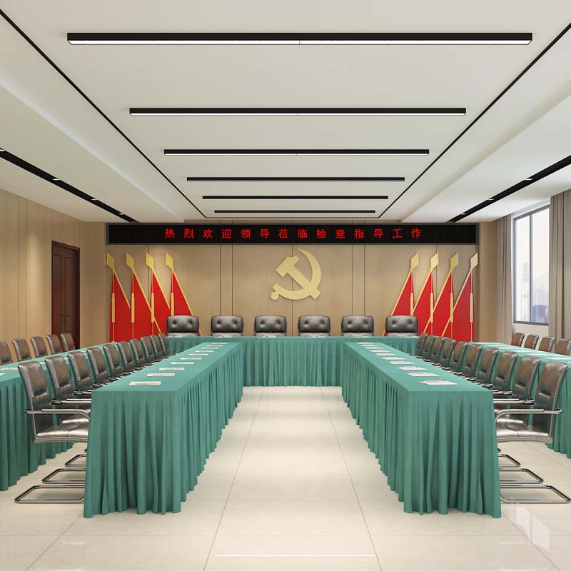 “特色定制、簡約大氣”——中建西部南寧會議室餐廳設計裝修案例-燦源裝飾