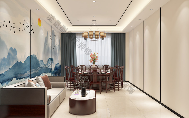 南寧會(huì)議室餐廳設(shè)計(jì)裝修效果圖&mdash;燦源裝飾