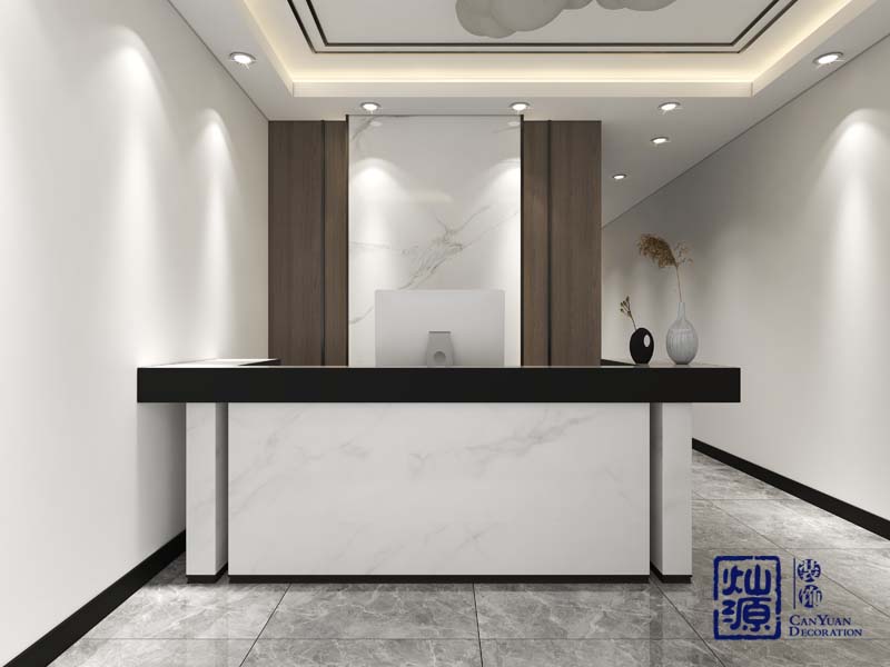 loft辦公室設計裝修效果圖之前臺&mdash;燦源裝飾