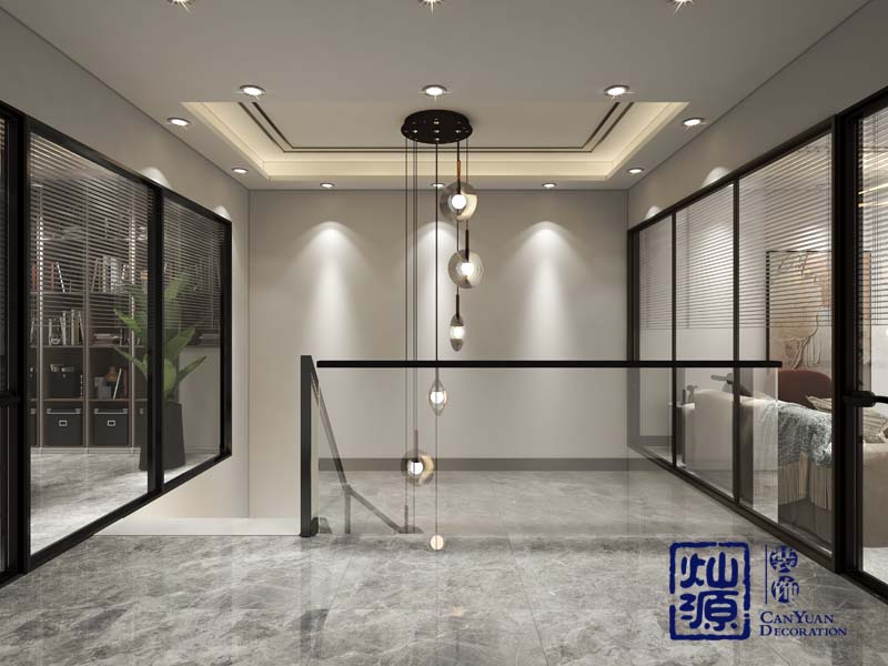 loft辦公室設計裝修效果圖之樓梯&mdash;燦源裝飾