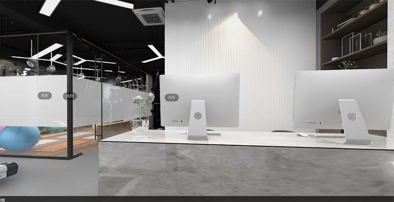 健身會(huì)所設(shè)計(jì)裝修效果圖&mdash;燦源裝飾