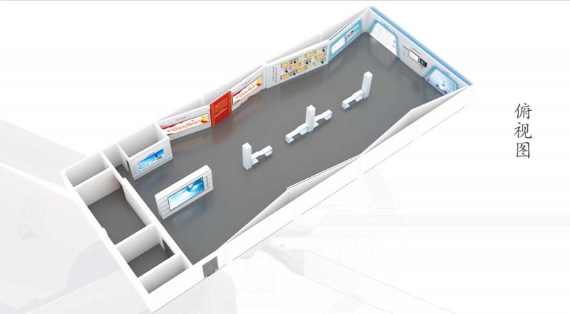 南寧企業(yè)展廳設(shè)計(jì)裝修平面布局圖&mdash;燦源裝飾