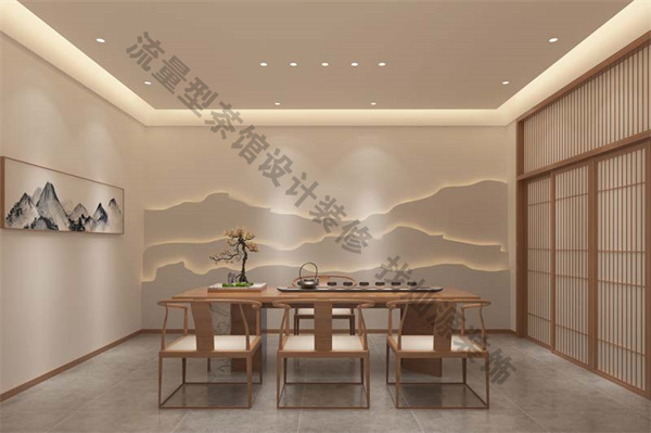 茶館設計裝修效果圖&mdash;燦源裝飾